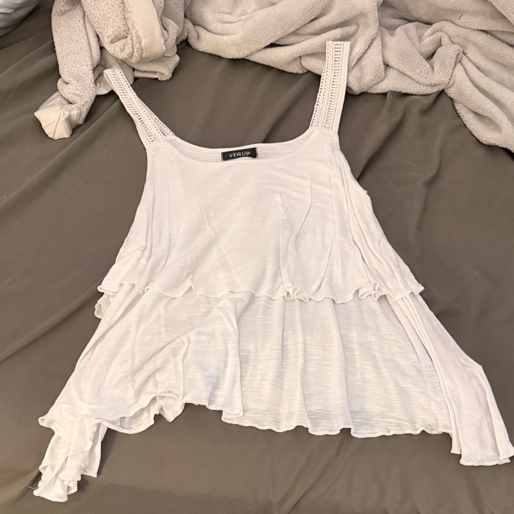 Free People inspired White Layered Camisole